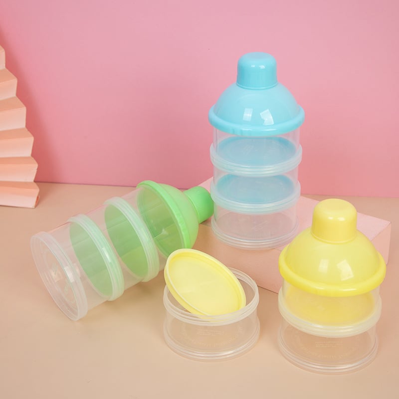 Τριών επιπέδων κουτί για βρεφικό γάλα σε σκόνη, ανθεκτικό στην υγρασία, φορητό και διαφανές; Μάρκα Hip Castle; Barcode 6970597171985; Υλικό: Δείτε περιγραφή