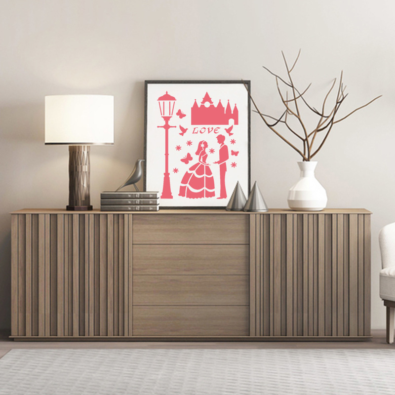 Șablon pentru desen cu personaj de animal de companie pentru decor mural – șablon DIY gol, PET material; marcă Other; import Nu; fără autorizație IP