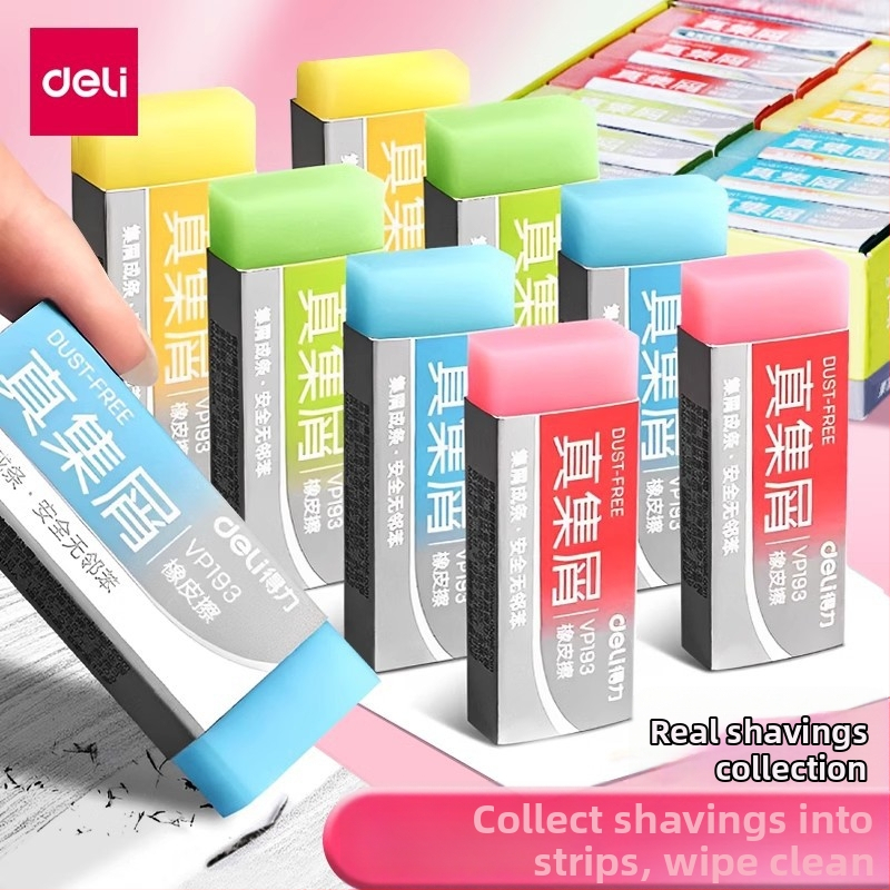 Guma Deli VP193, transparentná želé guma, tvar pečiatky, na kreslenie a skúšky (Značka: Deli, Model: VP193)