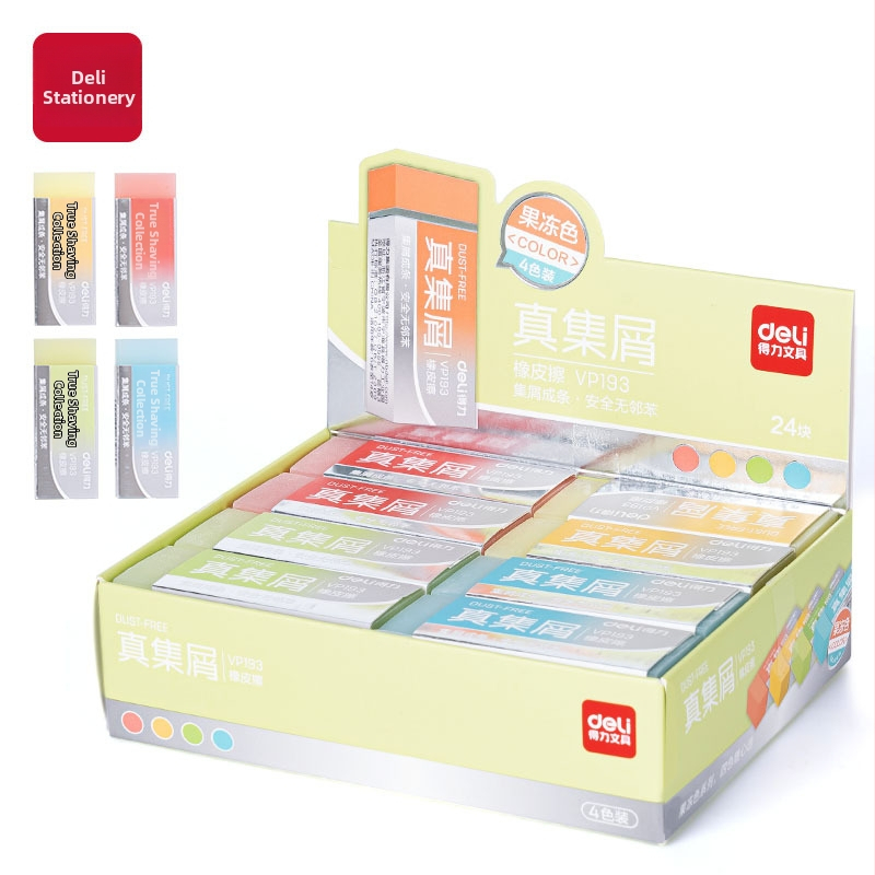 Guma Deli VP193, transparentná želé guma, tvar pečiatky, na kreslenie a skúšky (Značka: Deli, Model: VP193)