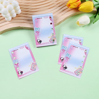 M5 refil pentru planificator cu 6 găuri, pagini interioare din hârtie, personalizabil, imprimare logo disponibil, ambalaj de bază