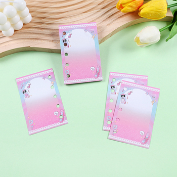 M5 refil pentru planificator cu 6 găuri, pagini interioare din hârtie, personalizabil, imprimare logo disponibil, ambalaj de bază