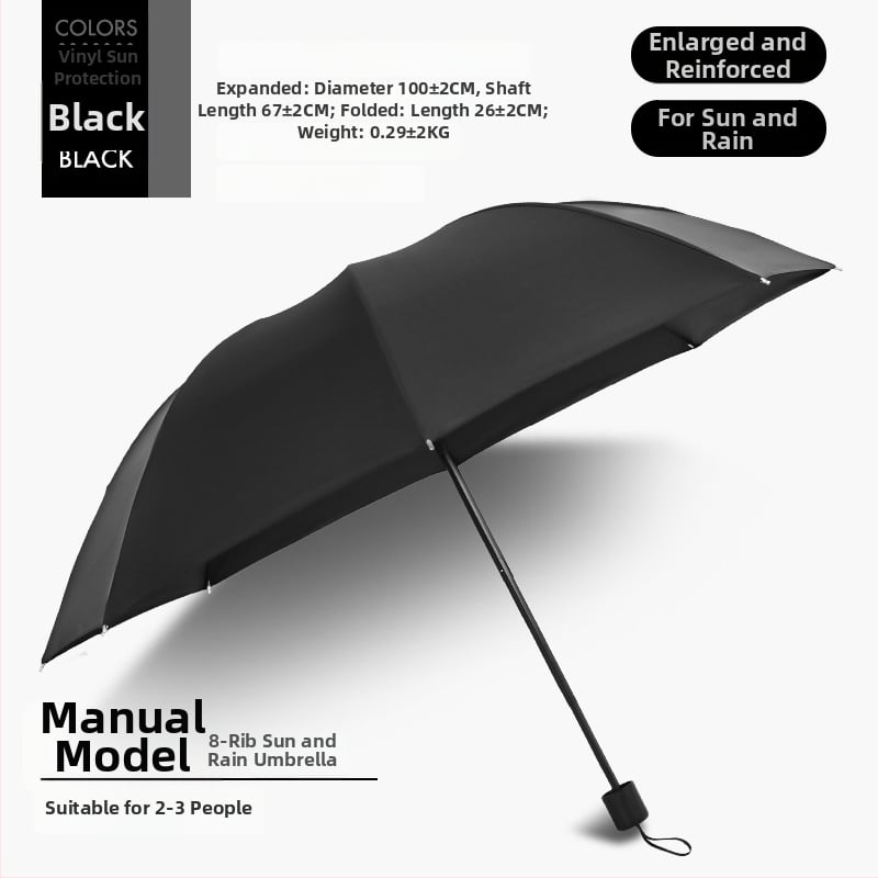Χειροκίνητη πτυσσόμενη ομπρέλα με 12 μεταλλικές ράβδες, UPF 40+ προστασία, διπλής χρήσης για ήλιο και βροχή, εκτύπωση λογότυπου