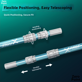 Teleskopická karbónová tyč na sieť na ryby