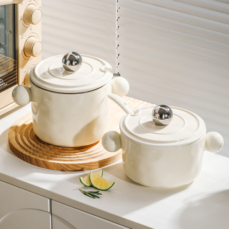 Vas ceramic pentru condimente cu sigiliu | Capacitate mare, rezistent la temperaturi înalte, pentru condimente lichide (ulei de chili, sare, ulei de carne)