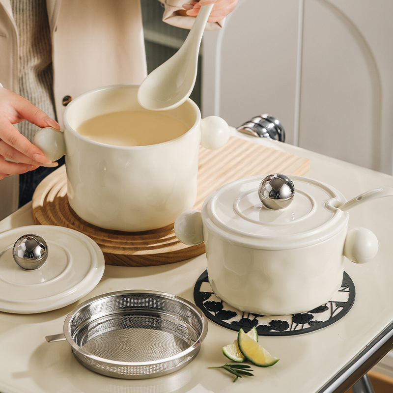 Vas ceramic pentru condimente cu sigiliu | Capacitate mare, rezistent la temperaturi înalte, pentru condimente lichide (ulei de chili, sare, ulei de carne)