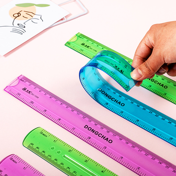 Rigla moale din plastic 1320 – flexibilă, dreptunghiulară, greutate netă 200 g, imprimare siglă disponibilă