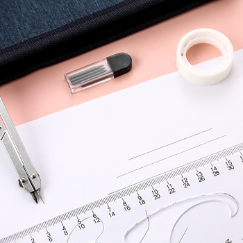 Set de instrumente de desen mecanic pentru arhitectură și inginerie civilă — brand Koga, material aliaj PS/zinc, neimportat, fără autorizare IP