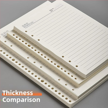 Bilježnica s listovima za izvlačenje, kompatibilna s rupama 6/9/4, 96 stranica, unutarnje stranice od 80 g bež papira šumskog tona, model 12121, ispisani logotip, mogućnost prilagodbe