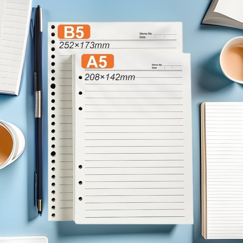 Bilježnica s listovima za izvlačenje, kompatibilna s rupama 6/9/4, 96 stranica, unutarnje stranice od 80 g bež papira šumskog tona, model 12121, ispisani logotip, mogućnost prilagodbe