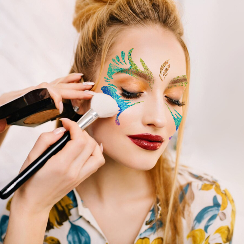 Purple Butterfly PET šablona za lice – izrezana šablona za DIY, ručno slikanje i graffiti šminku