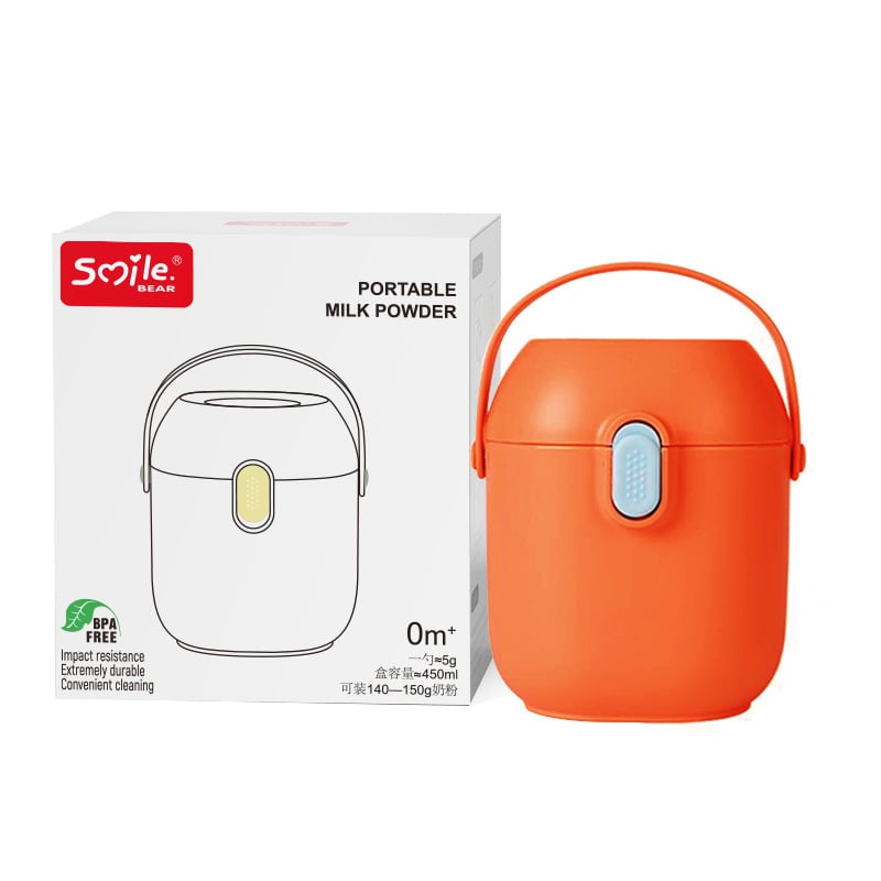 Κουτί αποθήκευσης βρεφικού γάλακτος σε σκόνη – διπλού επιπέδου σχεδίαση, smliebear, για ηλικίες 1–2 ετών.