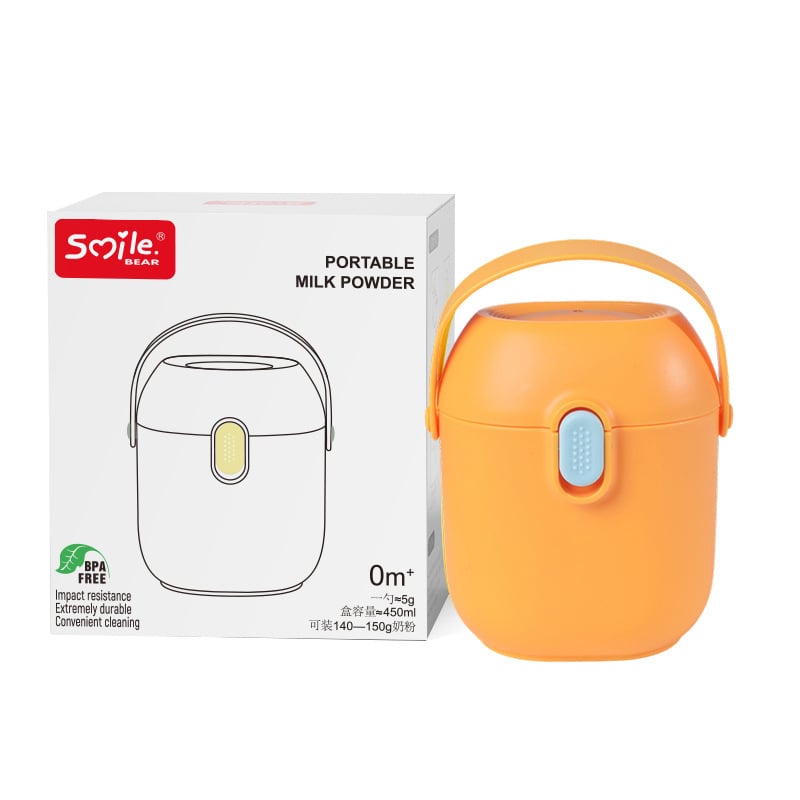 Κουτί αποθήκευσης βρεφικού γάλακτος σε σκόνη – διπλού επιπέδου σχεδίαση, smliebear, για ηλικίες 1–2 ετών.
