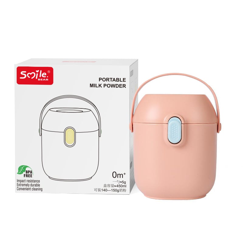 Κουτί αποθήκευσης βρεφικού γάλακτος σε σκόνη – διπλού επιπέδου σχεδίαση, smliebear, για ηλικίες 1–2 ετών.