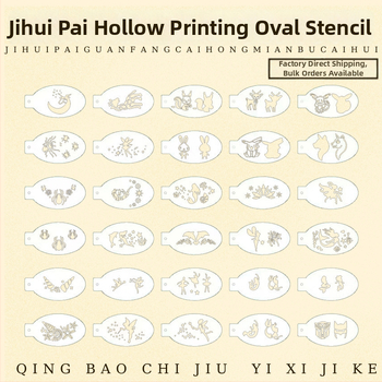 Ji Hui Pai șablon pentru machiaj de scenă la copii, șablon de pictură facială din plastic, neimportat, autorizare IP: nu, mărci private licențiate disponibile