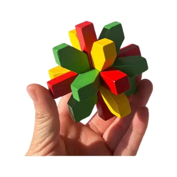 Drvena zagonetka Kongming/Luban ključavnica – edukativna igra za djecu 4–6 godina, mogućnost prilagođavanja