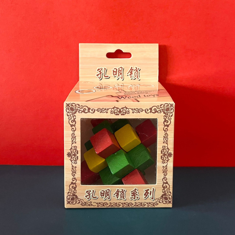 Drvena zagonetka Kongming/Luban ključavnica – edukativna igra za djecu 4–6 godina, mogućnost prilagođavanja