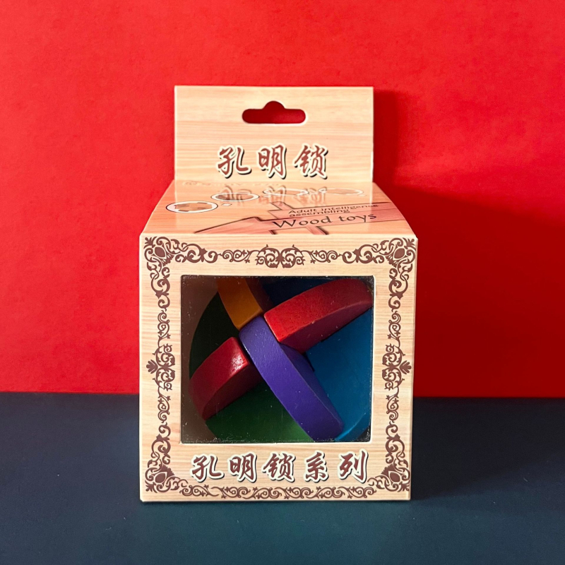 Drvena zagonetka Kongming/Luban ključavnica – edukativna igra za djecu 4–6 godina, mogućnost prilagođavanja