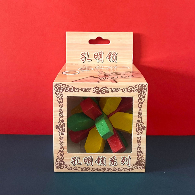 Drvena zagonetka Kongming/Luban ključavnica – edukativna igra za djecu 4–6 godina, mogućnost prilagođavanja
