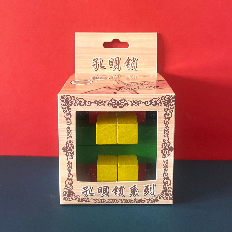 Drvena zagonetka Kongming/Luban ključavnica – edukativna igra za djecu 4–6 godina, mogućnost prilagođavanja