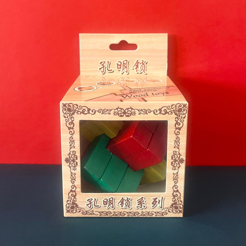 Drvena zagonetka Kongming/Luban ključavnica – edukativna igra za djecu 4–6 godina, mogućnost prilagođavanja