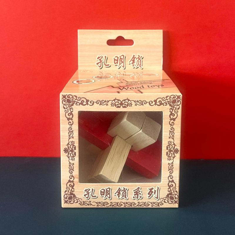 Drvena zagonetka Kongming/Luban ključavnica – edukativna igra za djecu 4–6 godina, mogućnost prilagođavanja