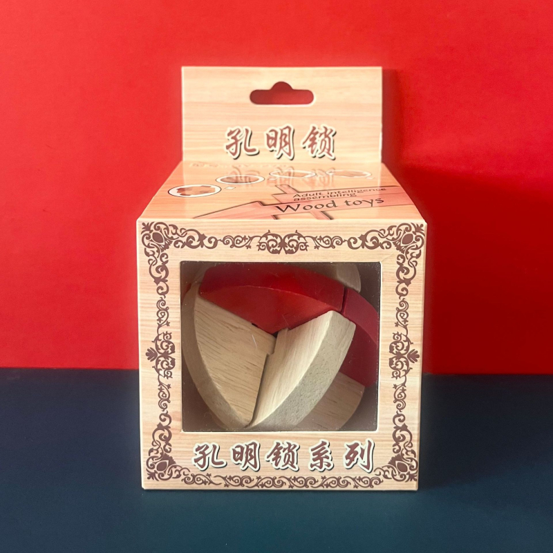 Drvena zagonetka Kongming/Luban ključavnica – edukativna igra za djecu 4–6 godina, mogućnost prilagođavanja
