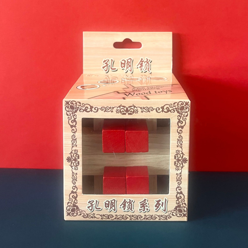 Drvena zagonetka Kongming/Luban ključavnica – edukativna igra za djecu 4–6 godina, mogućnost prilagođavanja