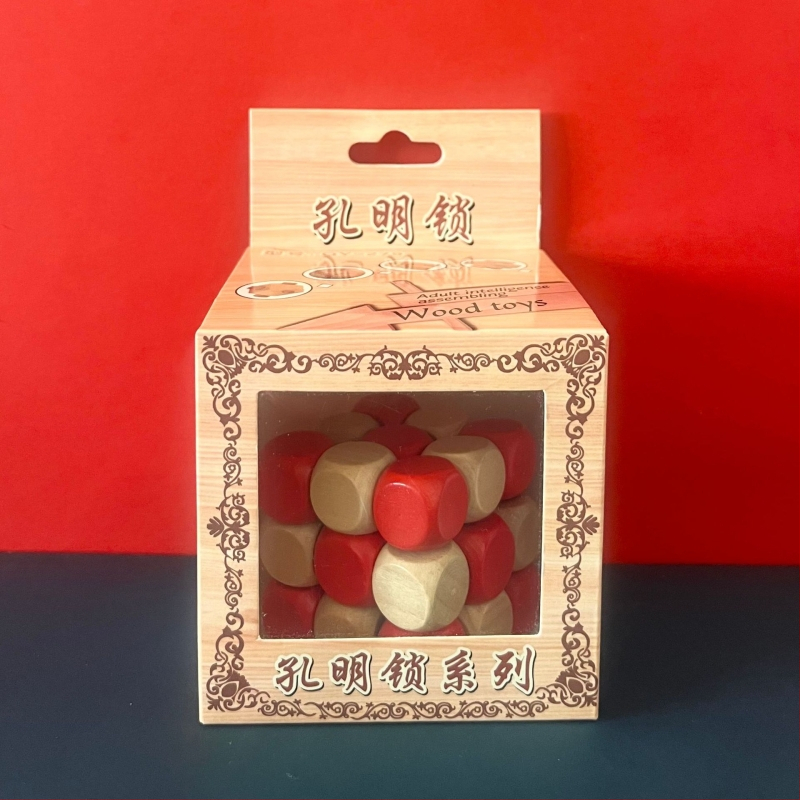 Drvena zagonetka Kongming/Luban ključavnica – edukativna igra za djecu 4–6 godina, mogućnost prilagođavanja