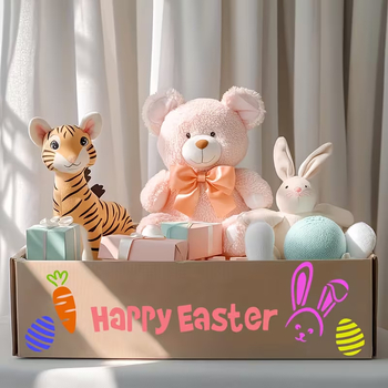 Șablon DIY pentru desen cu decupaj de Paște, PET reutilizabil ACC641