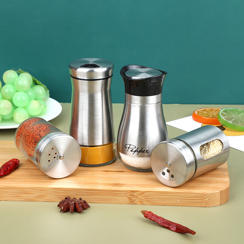 Sticlă pentru condimente la grătar, corp din sticlă, potrivită pentru condimente solide, imprimare logo disponibilă, personalizabil, lansare în 2025