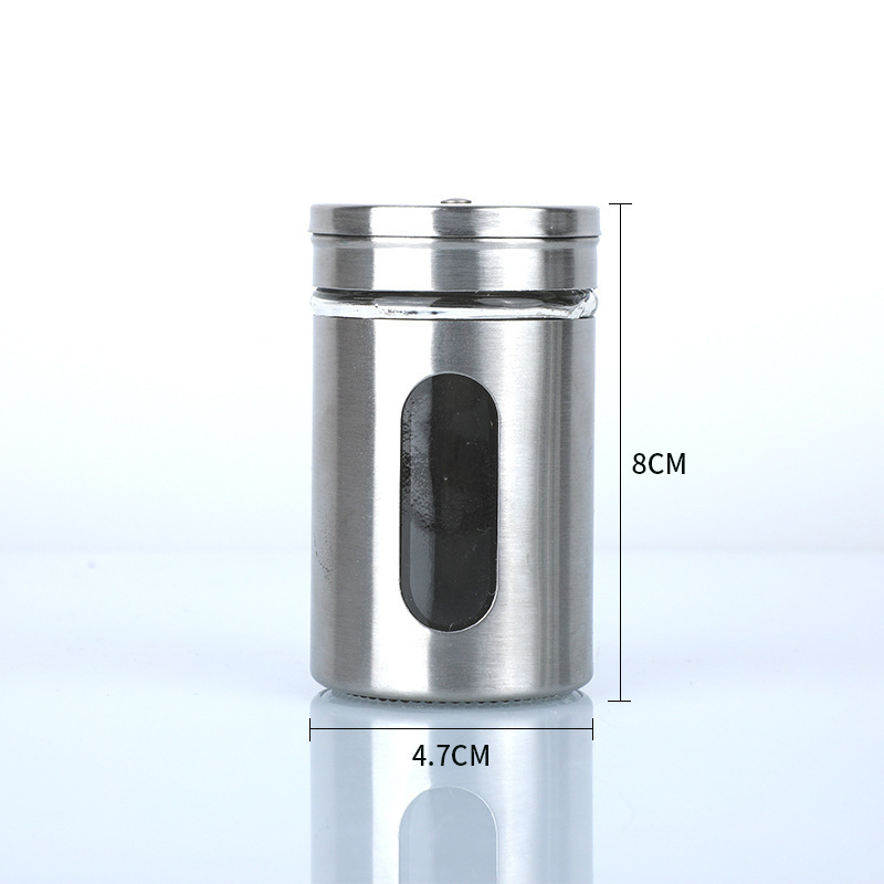 Sticlă pentru condimente la grătar, corp din sticlă, potrivită pentru condimente solide, imprimare logo disponibilă, personalizabil, lansare în 2025