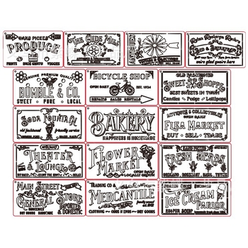 Poster retro american pentru perete — Șablon DIY, Placă de imprimare PET cu decupaj, Brand Other, Non-importat, IP neautorizat