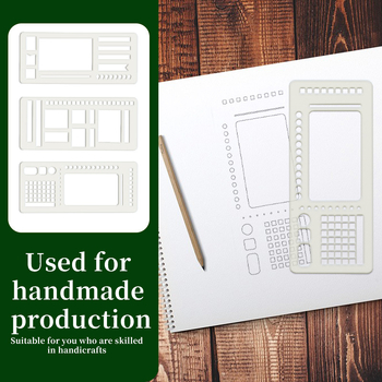 Nothing Brand Șablon de jurnal din plastic pentru DIY meșteșuguri și pictură, neimportat, IP neautorizat