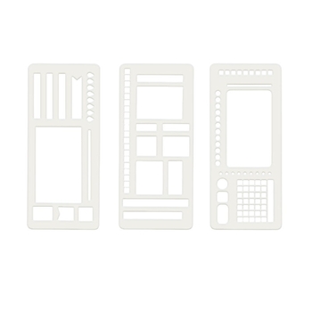 Nothing Brand Șablon de jurnal din plastic pentru DIY meșteșuguri și pictură, neimportat, IP neautorizat