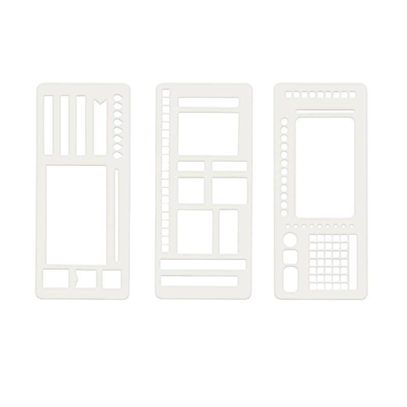 Nothing Brand Șablon de jurnal din plastic pentru DIY meșteșuguri și pictură, neimportat, IP neautorizat