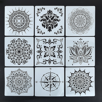 Mandala igračka za prepoznavanje oblika prazna šablona za DIY dječje slikanje (PET materijal Quality brend, pogodno za DIY dječje slikanje)