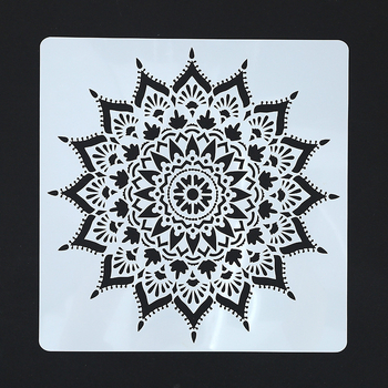 Mandala igračka za prepoznavanje oblika prazna šablona za DIY dječje slikanje (PET materijal Quality brend, pogodno za DIY dječje slikanje)