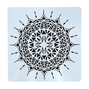 Mandala igračka za prepoznavanje oblika prazna šablona za DIY dječje slikanje (PET materijal Quality brend, pogodno za DIY dječje slikanje)