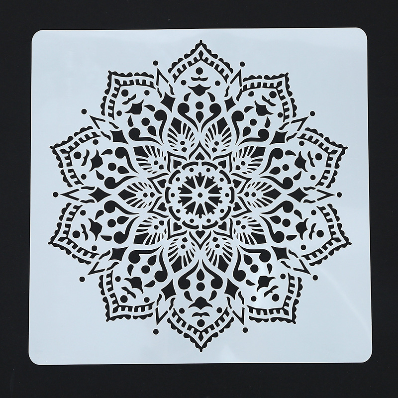Mandala igračka za prepoznavanje oblika prazna šablona za DIY dječje slikanje (PET materijal Quality brend, pogodno za DIY dječje slikanje)