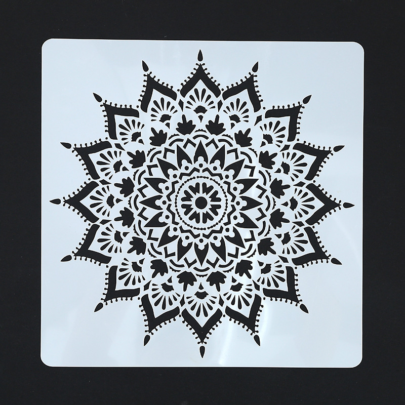 Mandala igračka za prepoznavanje oblika prazna šablona za DIY dječje slikanje (PET materijal Quality brend, pogodno za DIY dječje slikanje)