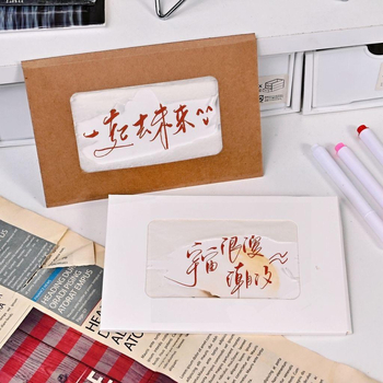 Felicitare DIY pentru ziua de naștere, realizată manual, cu plic inclus, design în flacară