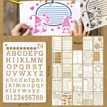 Šablona za umjetničko slikanje – DIY set za preslikavanje u bilježnicu i ploču za grafite, PET materijal, Marka: Drugo, Šifra proizvoda: Art painting template, IP: Ne, Uvoz: Ne