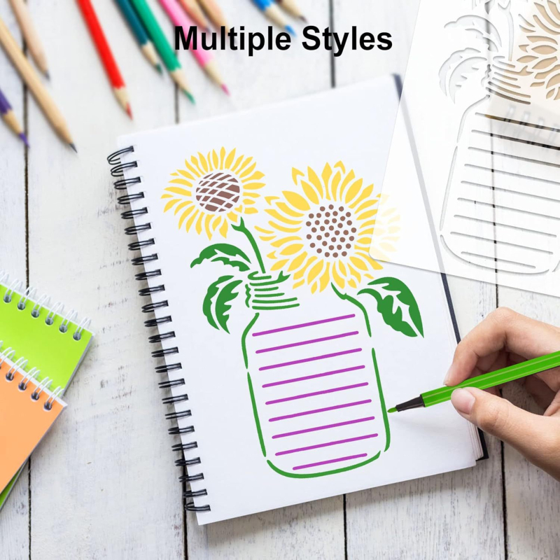 Šablona za umjetničko slikanje – DIY set za preslikavanje u bilježnicu i ploču za grafite, PET materijal, Marka: Drugo, Šifra proizvoda: Art painting template, IP: Ne, Uvoz: Ne