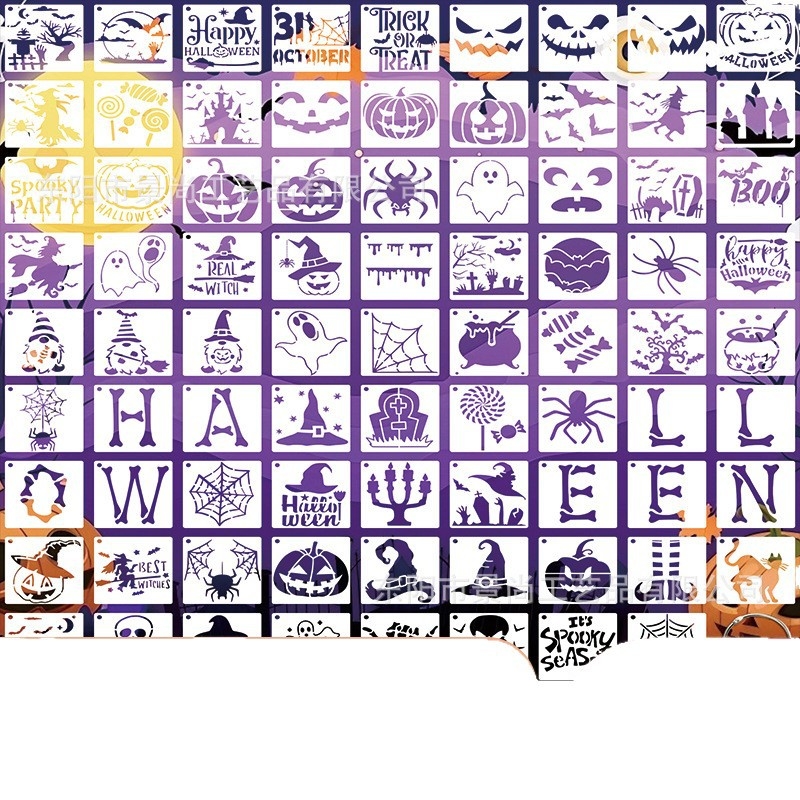 Șablon de pictură DIY pentru perete — Material PET, Brand: Altă marcă, Importat: Nu