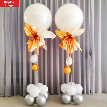 Stativ balon coloană cu tijă telescopic – plastic și oțel inoxidabil; potrivit pentru scene interioare și exterioare; pentru evenimente sportive; Milai