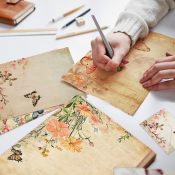 Set de hârtie pentru scris Dexiang, hârtie offset dublă, Model No. 5/dl, Plic de tip occidental, Personalizare disponibilă