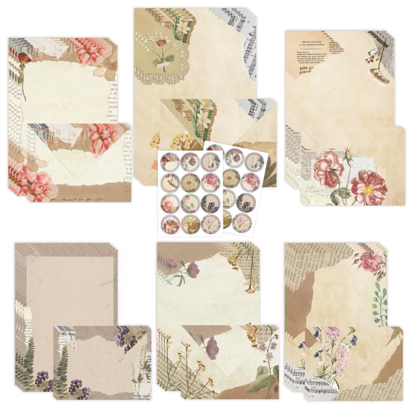 Set de hârtie pentru scris Dexiang, hârtie offset dublă, Model No. 5/dl, Plic de tip occidental, Personalizare disponibilă