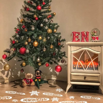 Set de 6 șabloane goale pentru amprente cu Moș Crăciun și fulgi de zăpadă – teme de Crăciun pentru animale de companie (Material: PET; Import: Nu; Piața principală: Altele; Aprobări IP: Nu; Etichetare privată licențiată: Nu)