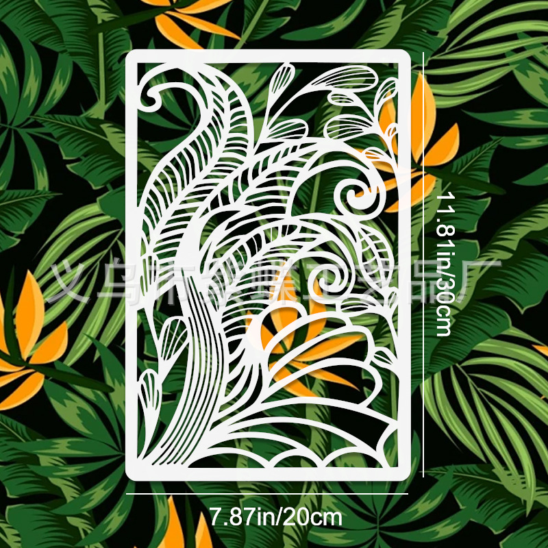 Șablon de desen geometric, PET șablon, A1118, Yiwu City Purple Butterfly Crafts Factory